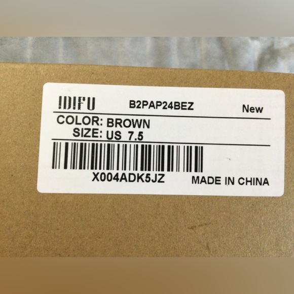 IDIFU IN2 Cowgirl Western Boots Mid Calf Chunky Low Heel Pointed Toe Size 7.5 - Picture 12 of 12